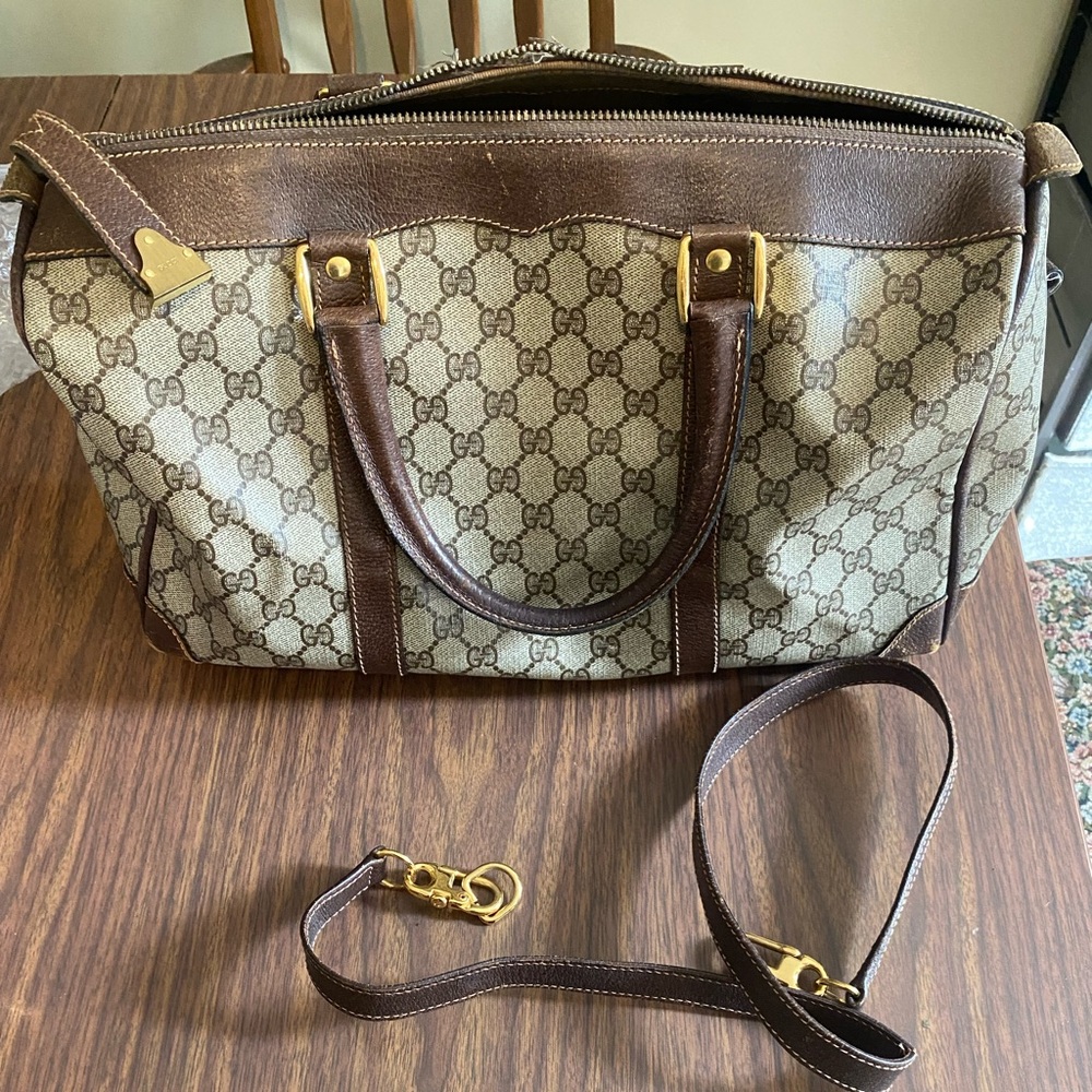 Gucci Boston bag/travel bag with strap